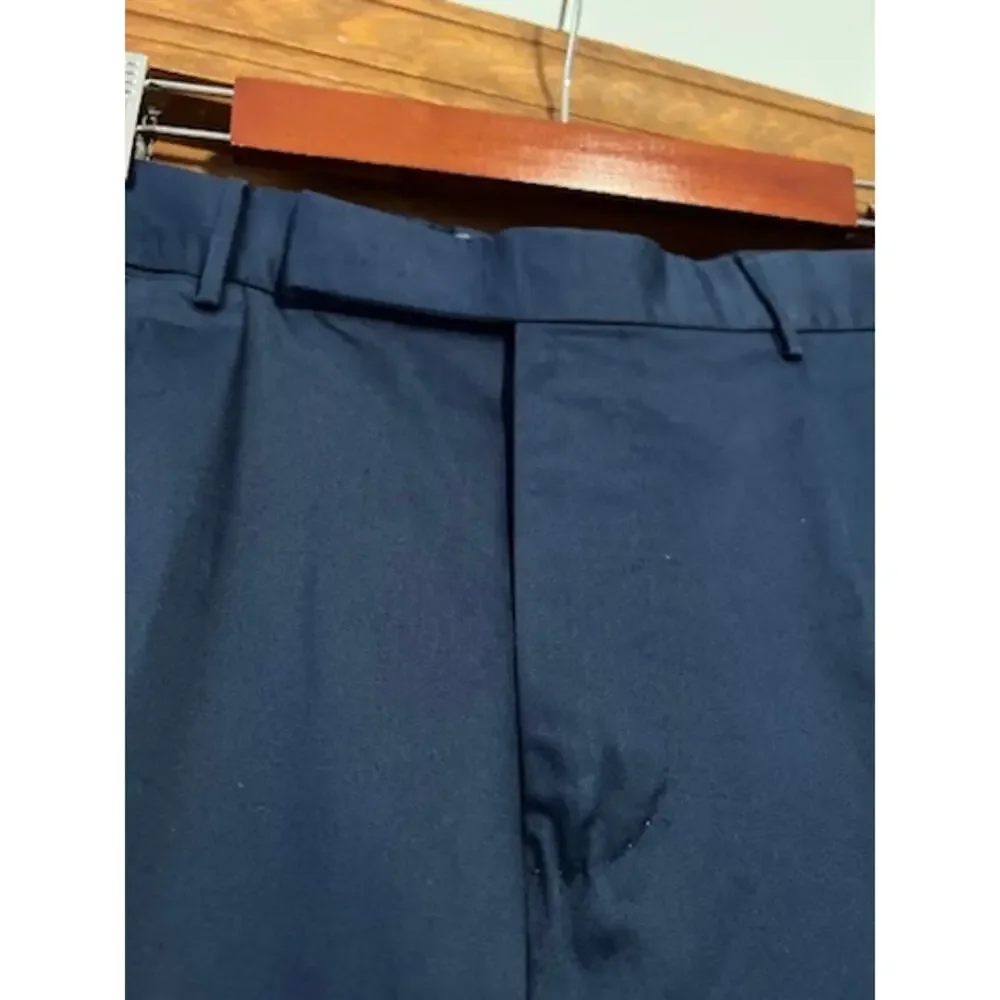 Ermenegildo Zegna Men's Slim Fit Navy Cotton Trousers 56R 39 Luxury (US 38/40)